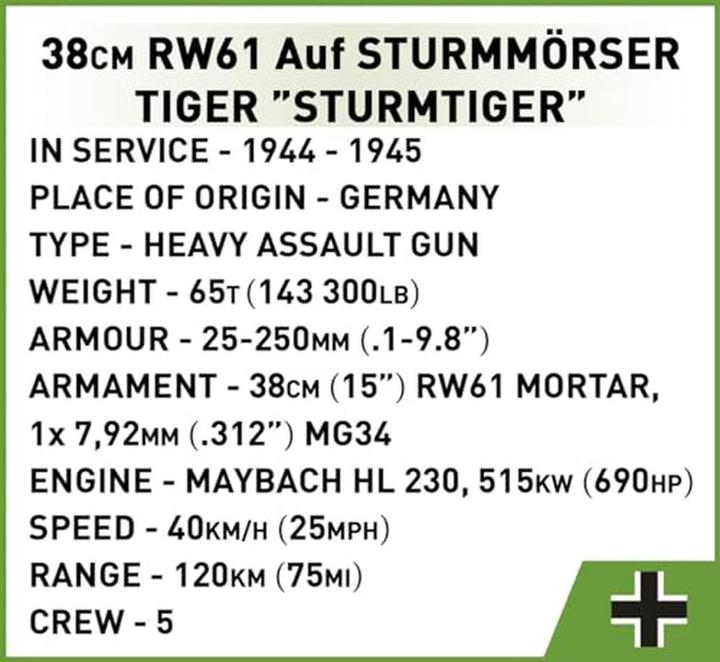 Actual product image Cobi 38 cm assault mortar / 1100 pcs.
