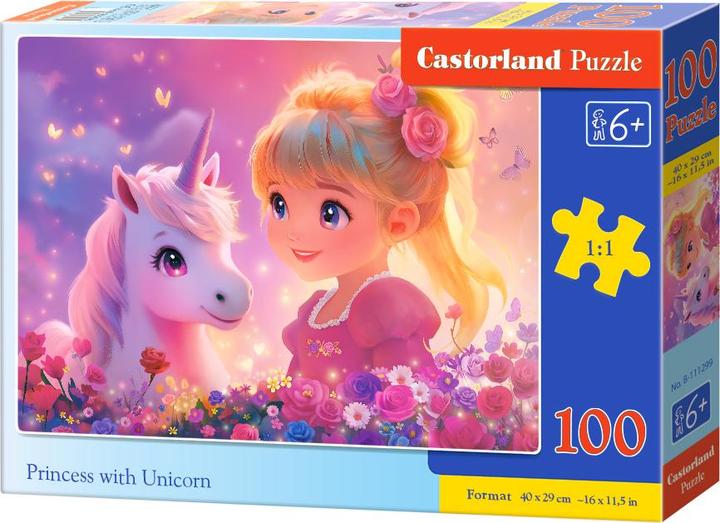 Castorland Puzzle 100 Prinzessin mit Einhorn (100 Teile)