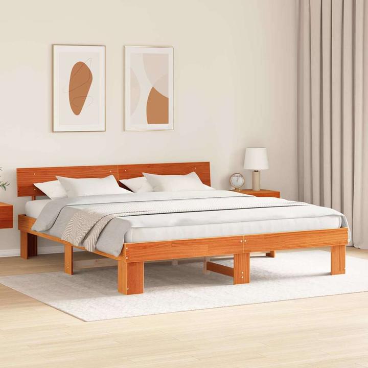 Actual product image vidaXL Moderner Bettrahmen (200 x 200 cm)