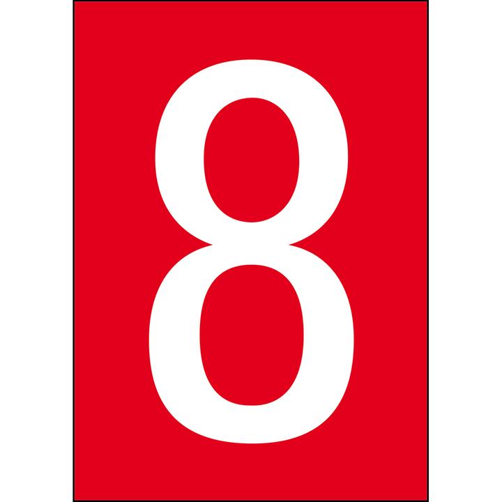 Productafbeelding Brady A4 etiketten met cijfers en letters