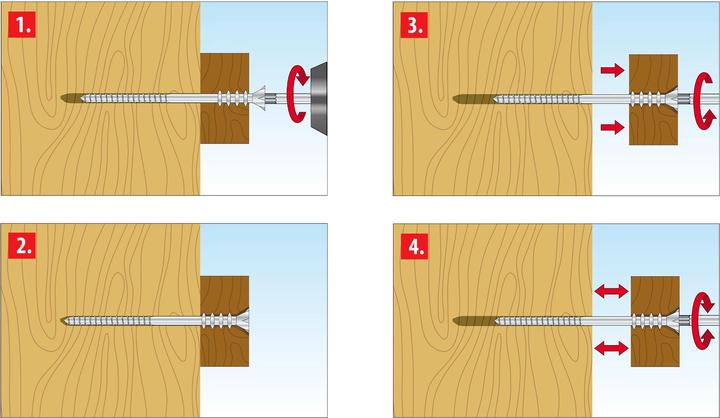 Actual product image Tox Adjustment screw Distance 6x70 mm (100 pcs.)