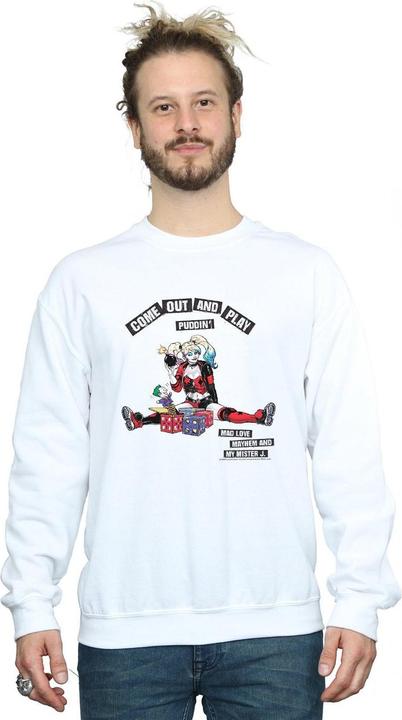 Immagine prodotto Felpa da uomo in cotone Harley Quinn Come Out And Play (4XL)