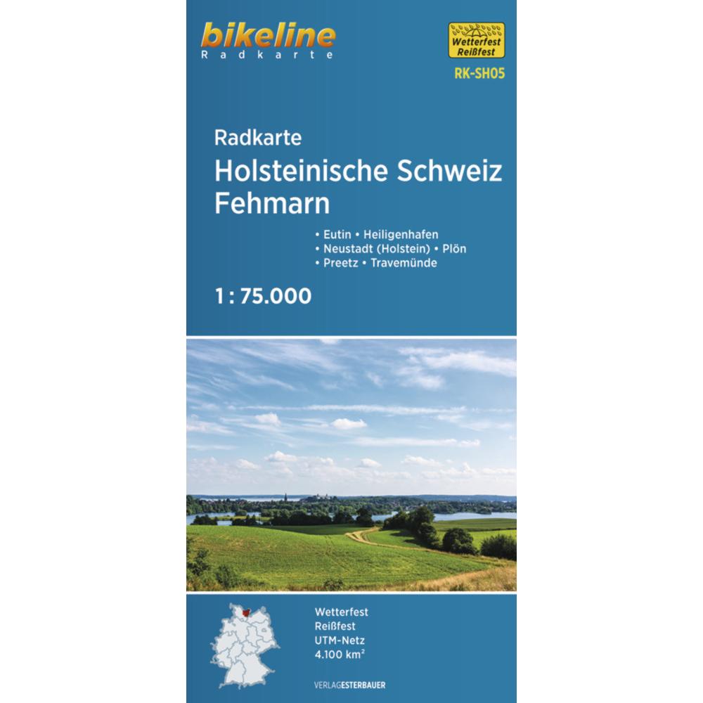 Radkarte Holsteinische Schweiz Fehmarn, Landkarte