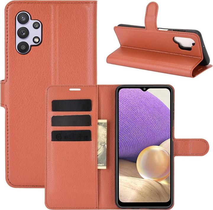 Produktbild Cover-Discount Galaxy A32 5G - Leder Etui Hülle braun (Samsung Galaxy A32 5G)