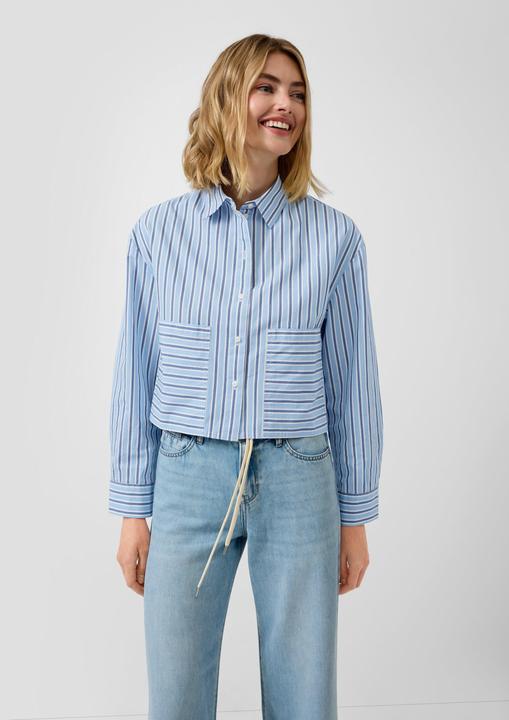 Immagine prodotto s.Oliver Bluse Verkürzte Popeline-Bluse im Relaxed Fit (40)