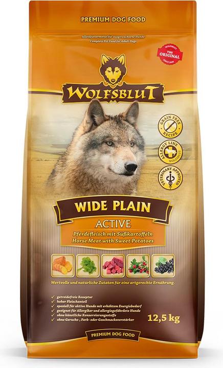 Image du produit Wolfsblut Nourriture sèche Dog Wide Plain Active Adult, 12.5 kg (Adulte, 1 pcs, 12500 g)