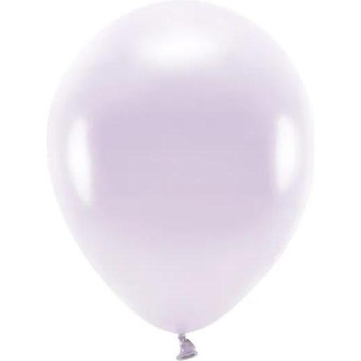 Partydeco Luftballons lila metallisiert Eco