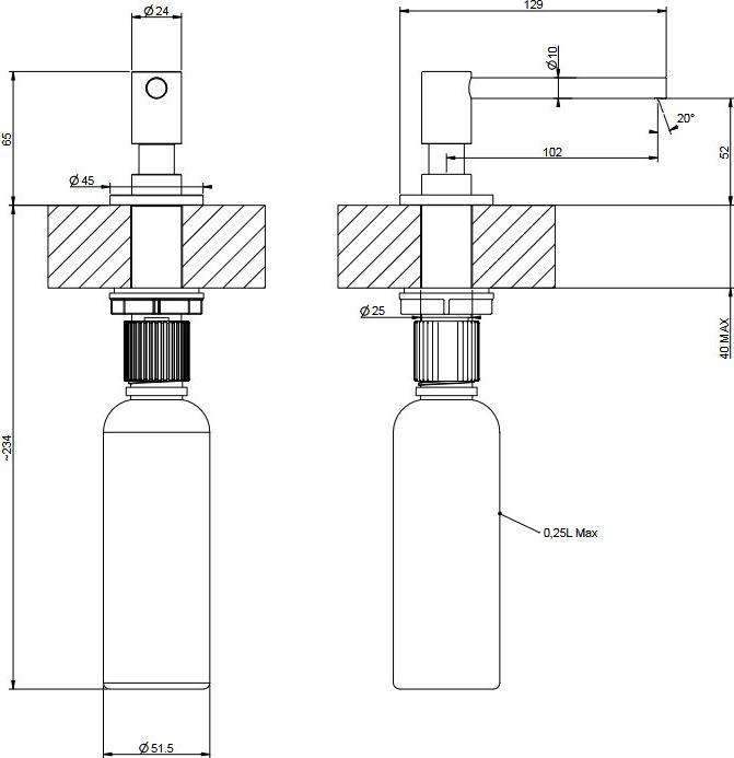 Produktbild Gessi Spülmitteldispenser 29660