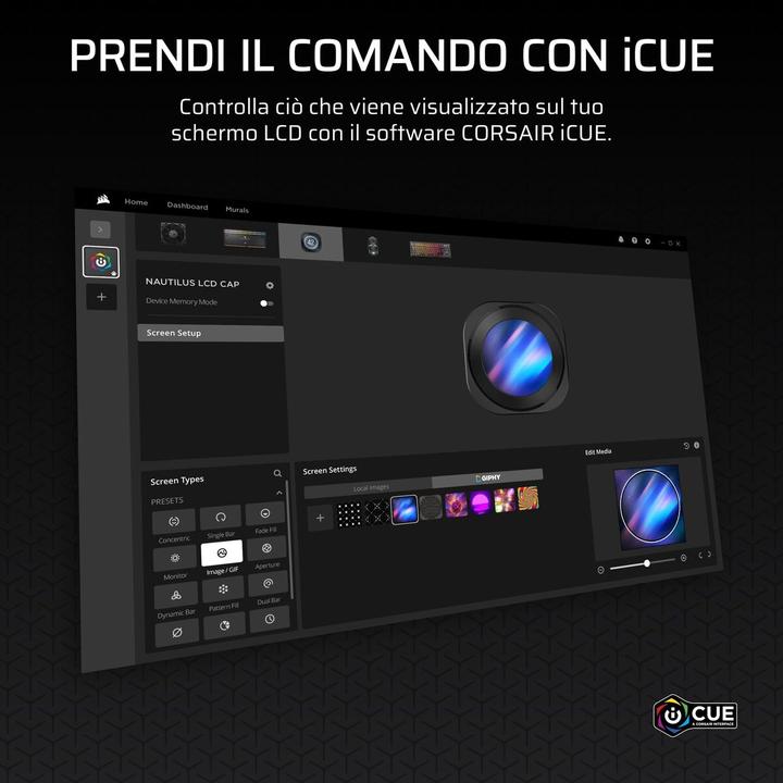 Actual product image Corsair Nautilus 360 RS LCD