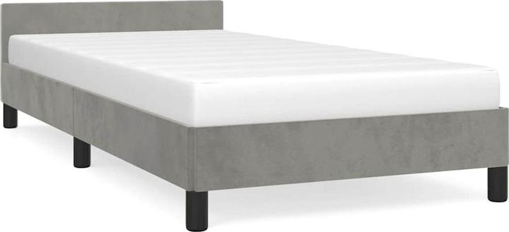 Produktbild vidaXL Bettgestell mit Kopfteil Samt (120 x 190 cm)