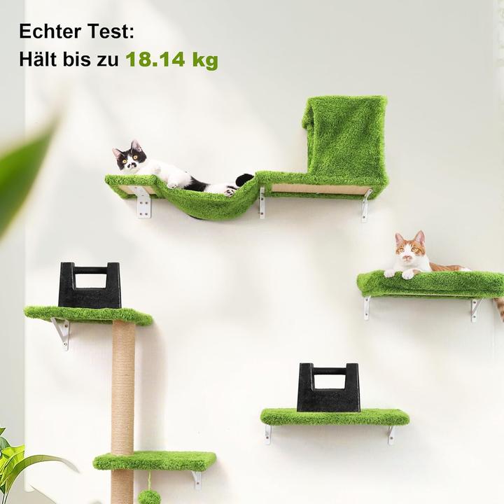 Actual product image Fukumaru 10-teiliges Kletterwand-Set mit Hängematte (Green)