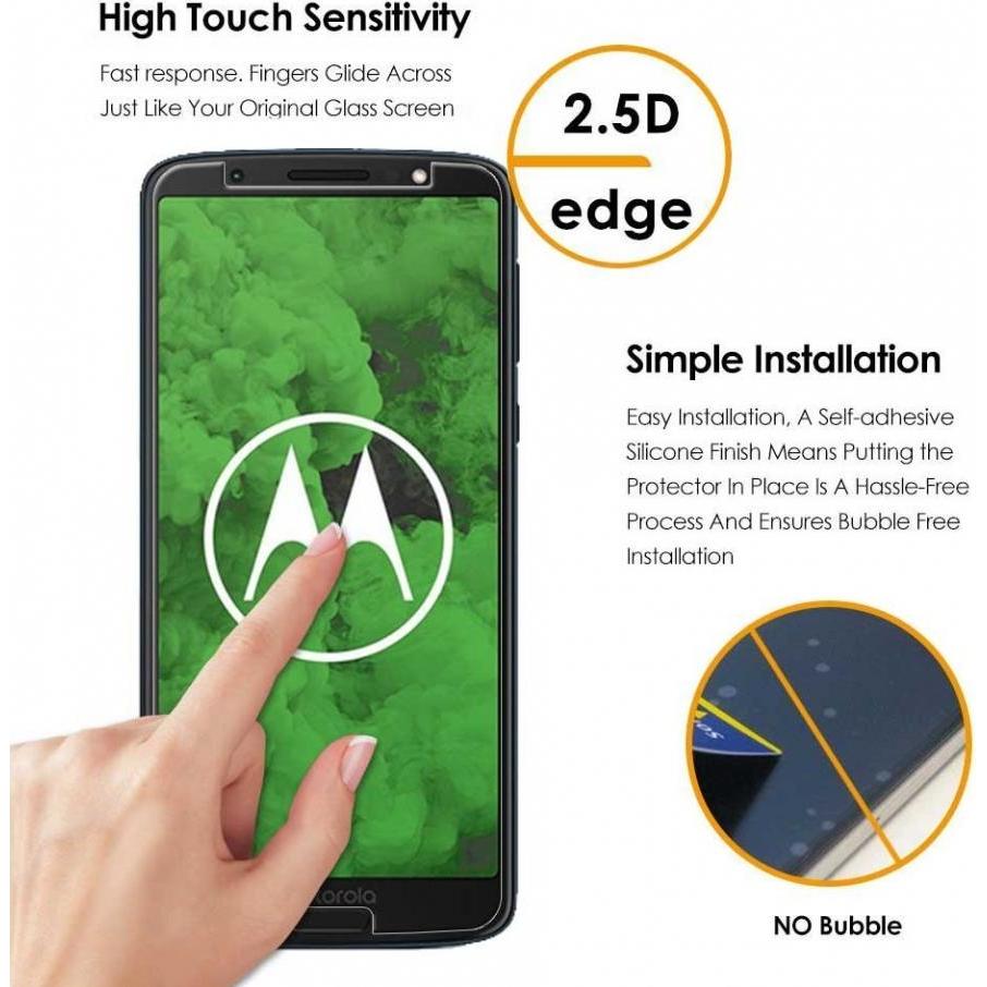 Thumbnail - Screenguard Motorola Moto G6 Panzerglas Schutzfolie Case Friendly Design (1 Stück, Motorola Moto G6), Smartphone Schutzf...