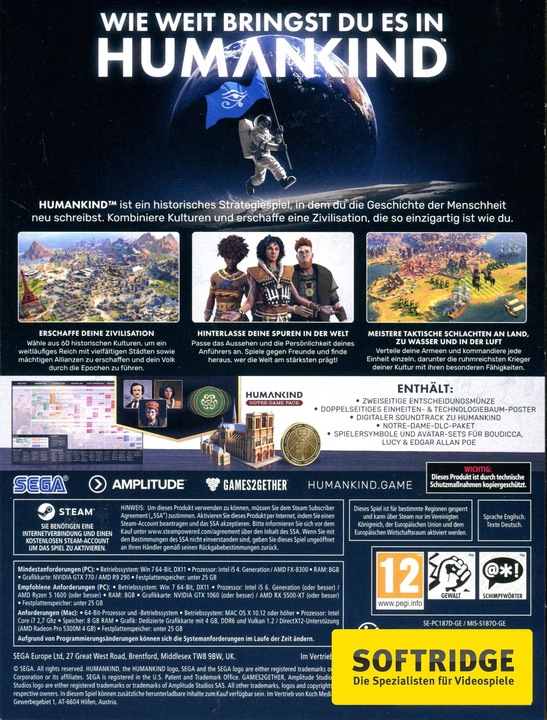 Image du produit Sega Humankind - Édition Day One (PC, DE)