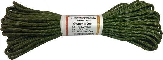 Duguva Braided Polyamide Rope Khaki 6mm 20m (20 m)