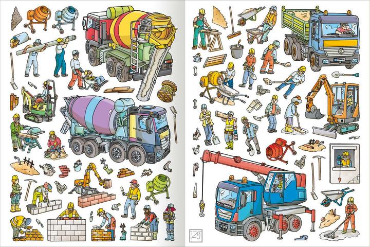 Produktbild Stickerheft - Baustelle (300 Sticker)