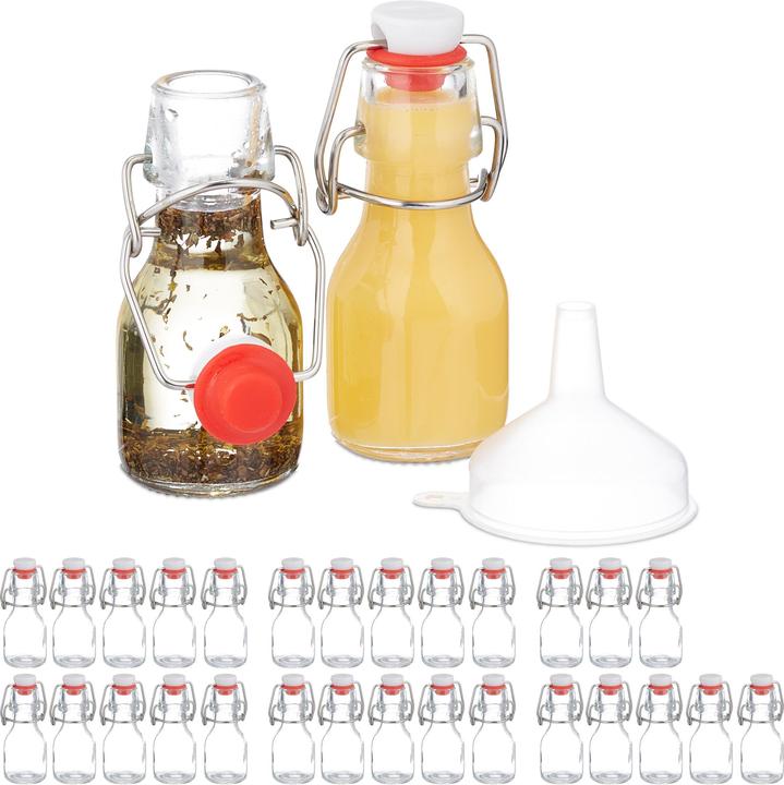 Relaxdays Flaschen Set (30 Stk., 0.05 l)