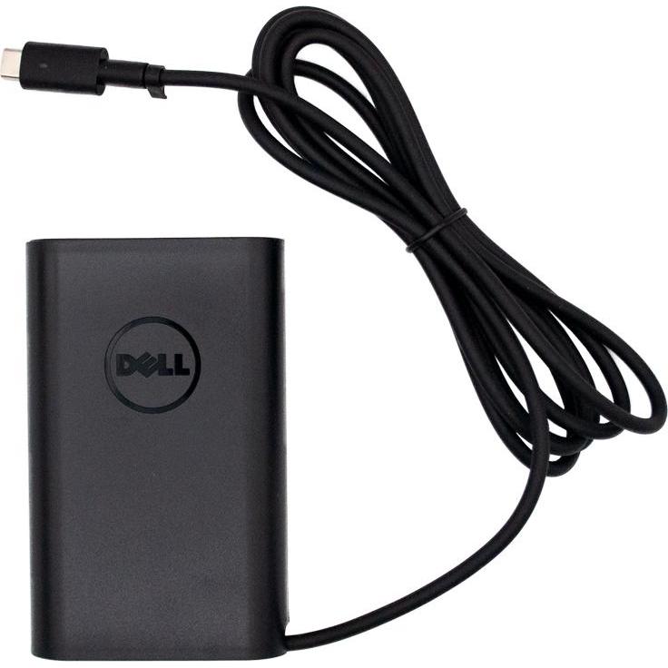 Dell AC Adapter USB Type-C 65W includes power cable (65 W), Notebook Netzteil, Schwarz
