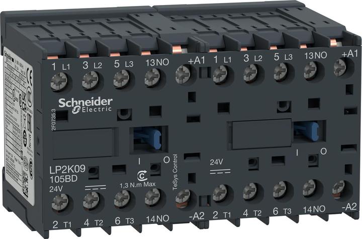 Actual product image Schneider Electric Rev cont-3NO 9A AC3 poles