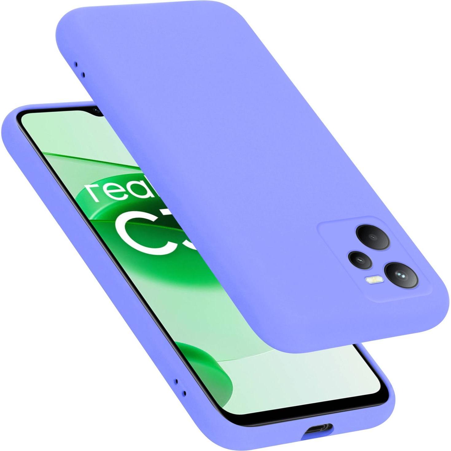 Cadorabo TPU Liquid Silicone Case Hülle für Realme C35 / Narzo 50A PRIME (Realme Narzo 50A Prime, Realme C35), Smartphon...