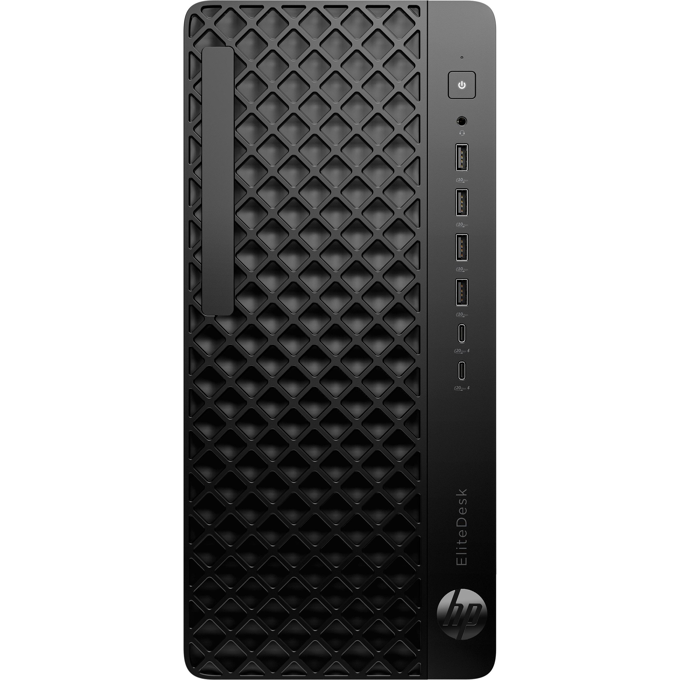 HP EliteDesk 8 Tower G1i Desktop AI PC (16 GB, 512 GB, Intel Arc Graphics), PC, Schwarz