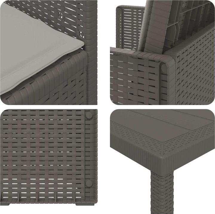 Produktbild vidaXL Modernes Esszimmer-Set (200 x 100 x 73 cm)