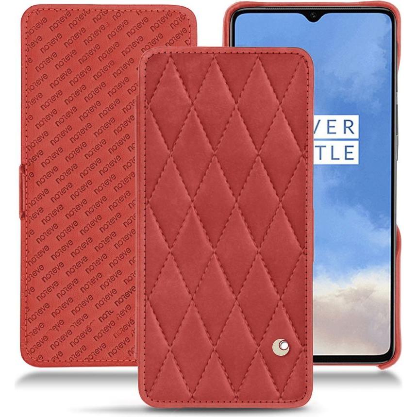 Noreve Lederschutzhülle horizontal (OnePlus 7T), Smartphone Hülle, Rot