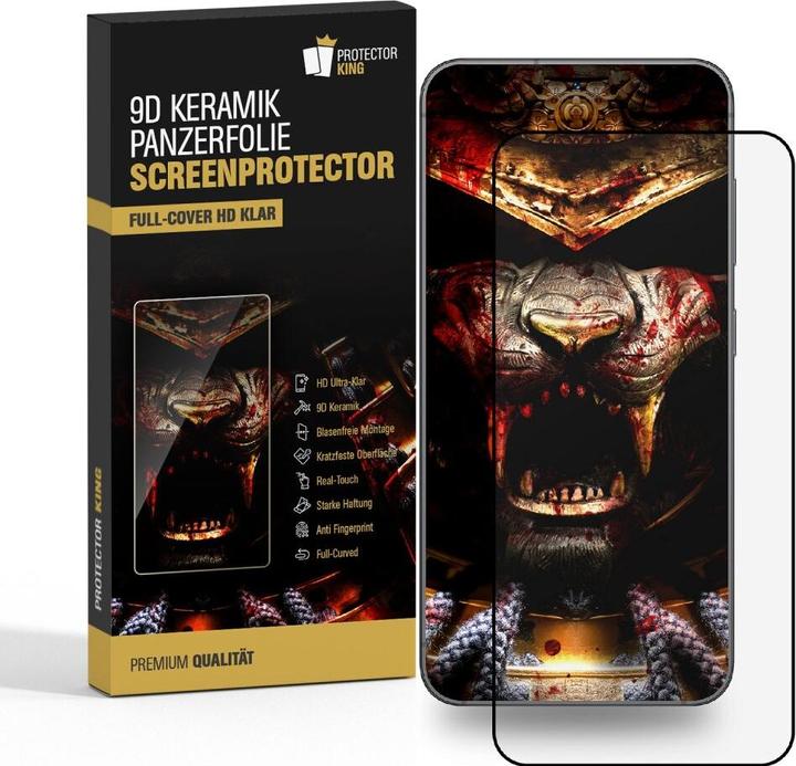 Produktbild Protectorking 2x Ceramic-Glass Full Cover HD Klar (2 Stück, Samsung Galaxy S21+)