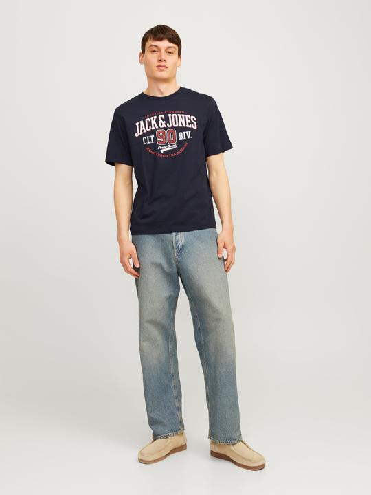 Produktbild Jack & Jones Jjelogo Tee Ss O-Neck 2 Col Aw24 Sn (XS)