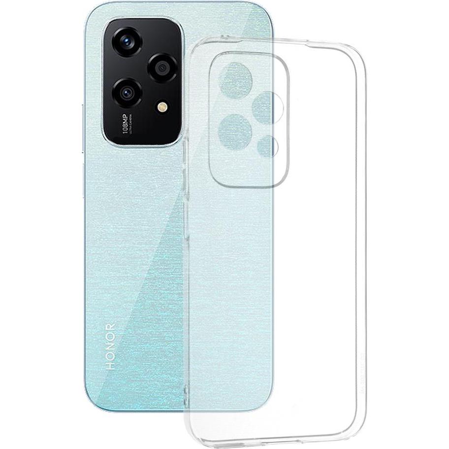 Techsuit - Clear Silicone - Honor 200 Lite - Transparent (Honor 200 Lite), Cover smartphone, Trasparente