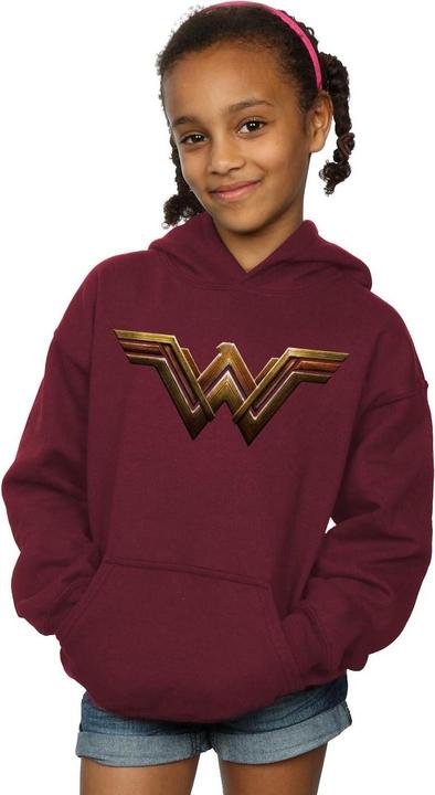 Image du produit - Sweat à capuche JUSTICE LEAGUE MOVIE WONDER WOMAN EMBLEM - Fille (152, 158)