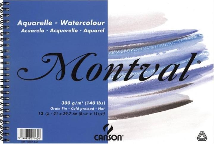 Produktbild Canson AQUARELLBLOCK MONTVAL 13.5x21 12bl (13.5 x 21 cm)