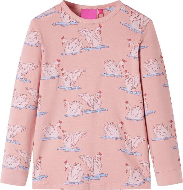 Produktbild vidaXL Kinderpyjama mit Langen Ärmeln Hellrosa 92,Material: 95 (92)
