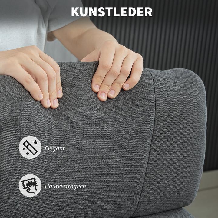 Produktbild Homcom Bürostuhl Polyester Dunkelgrau