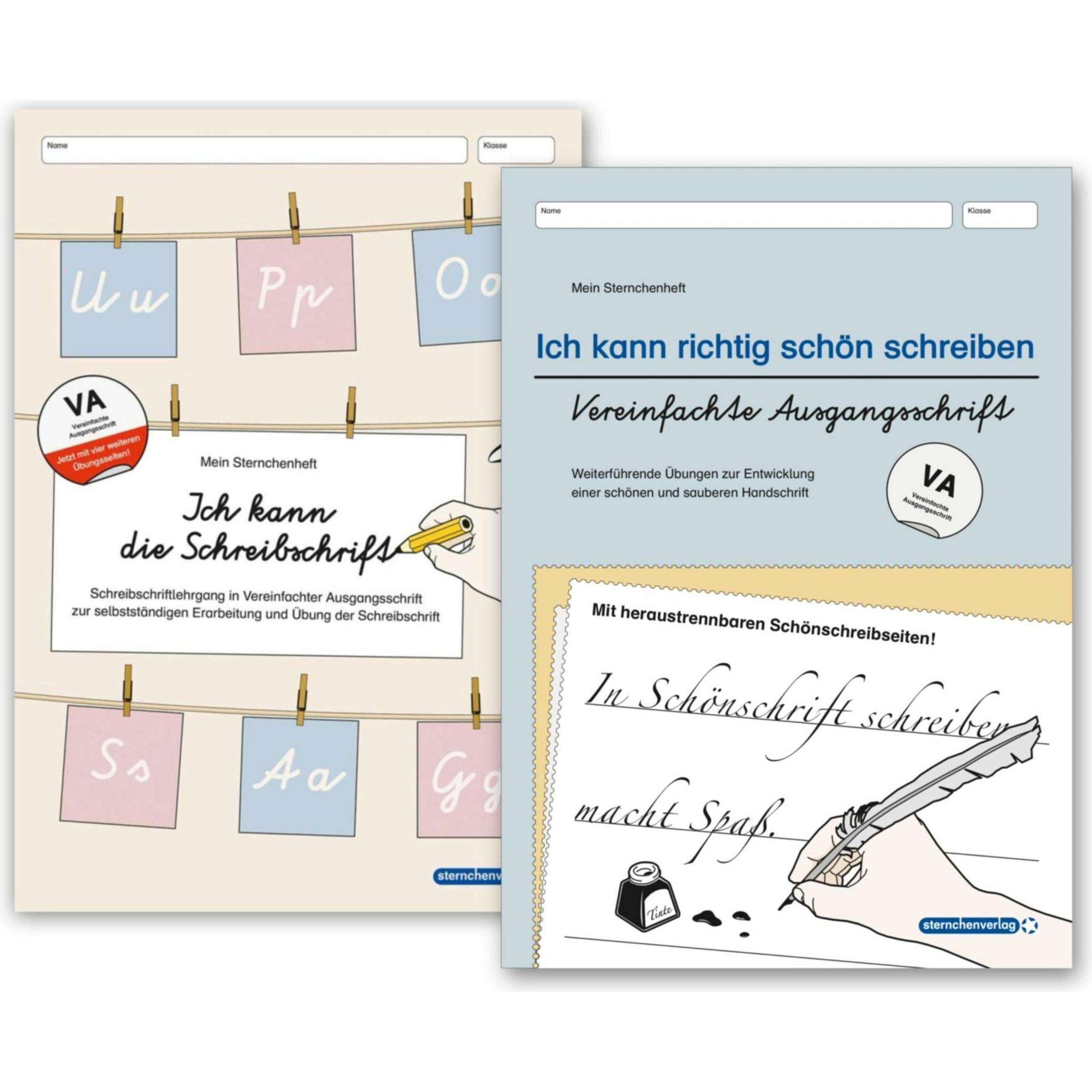 Ich kann die Schreibschrift und Ich kann richtig schön schreiben - Ausgabe Vereinfachte Ausgang, Schulbücher von Katrin ...