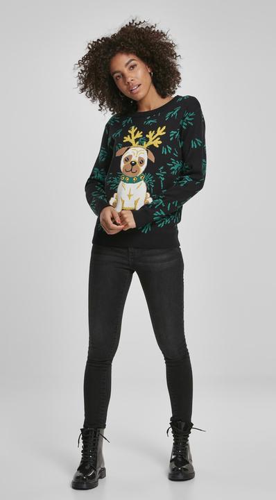 Produktbild Urban Classics Ladies Pug Christmas Sweater (XL)