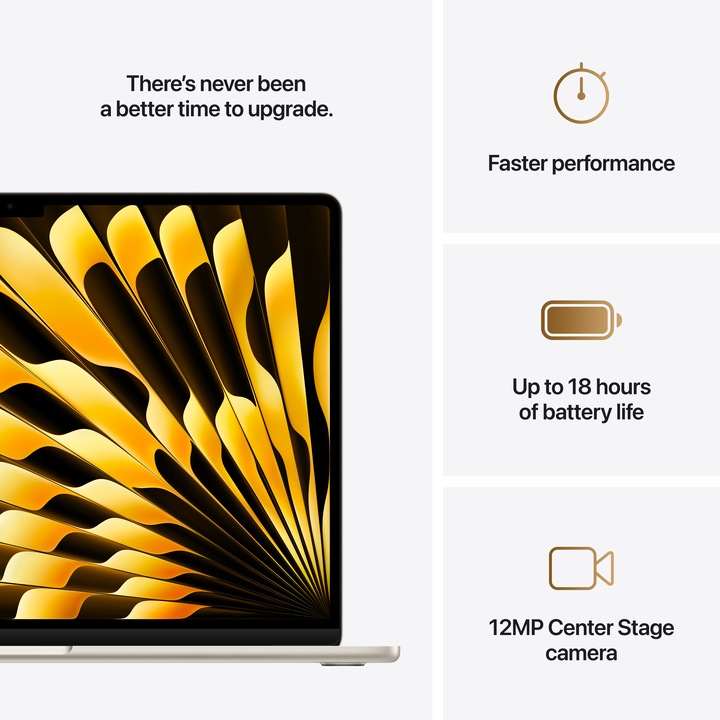 Produktbild Apple MacBook Air – 2025 (15.30", M4, 16 GB, 256 GB, DE)