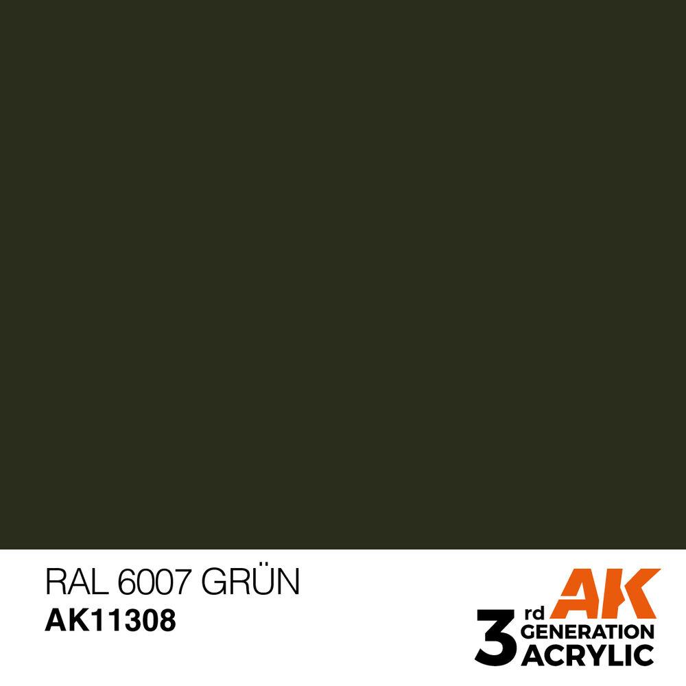 AK Interactive, Künstlerfarbe + Bastelfarbe, RAL 6007 Grün (RAL 6007 Grün)