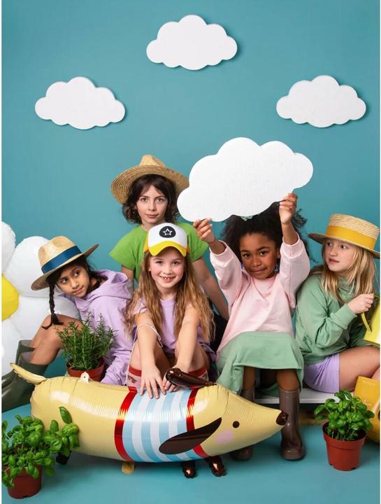 Actual product image Partydeco Foil Balloon Dachshund Brown (1x)