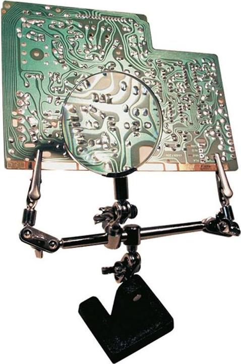 Goobay Aide au soudage / Troisième main avec loupe grossissante 2,5 fois (Troisième main)