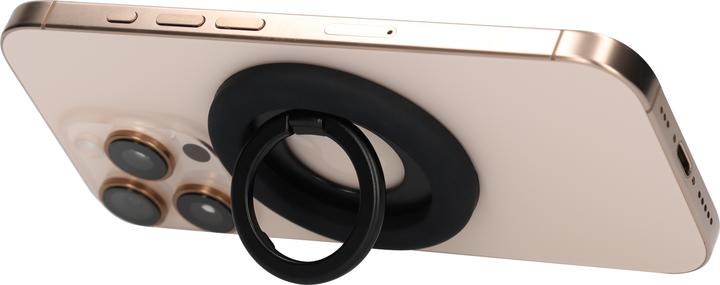 Actual product image Mobiparts MagSafe Ring with Standfunction Matt Black