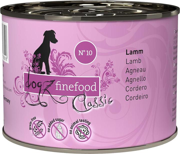 Image du produit Dogz finefood No.10 Agneau (Adulte, 6 pcs, 100 g)