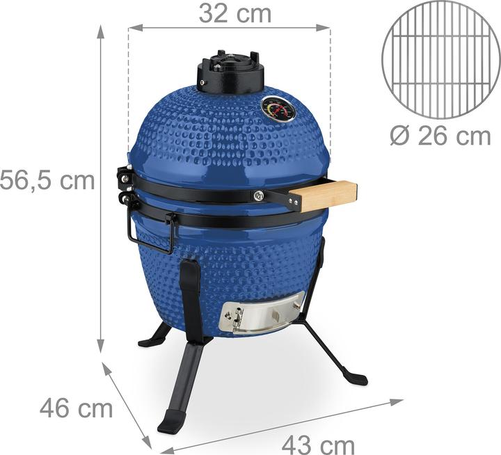 Produktbild Relaxdays Kamado-Grill (260 mm)
