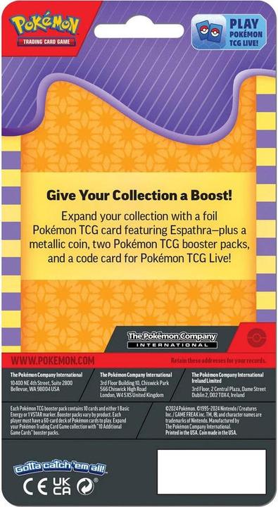 Produktbild Pokémon Generic pack 2 boosters (Q4 2024) *ANGLAIS* (Englisch, Blister Pack)
