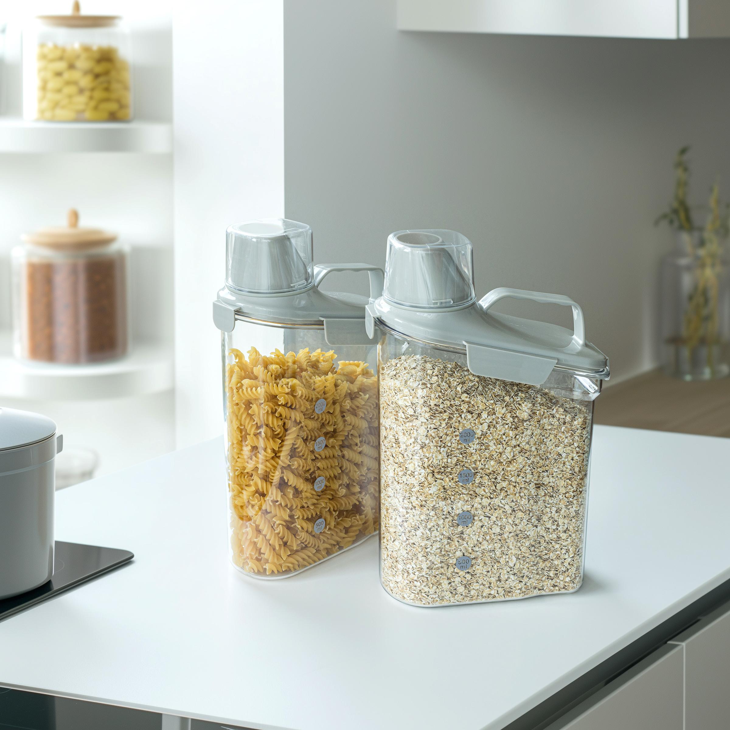 Scandinavian Collection - Container with Measuring Cup - 2 Pack, Vorratsbehälter