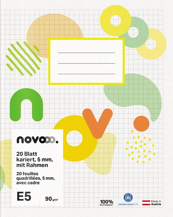 Actual product image Novooo Exercise book E5 (E5, Checked, Soft cover)