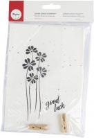 Image du produit Rayher Sacs en papier à souhaits avec pinces en bois, bla (Pochette cadeau, 2 x)