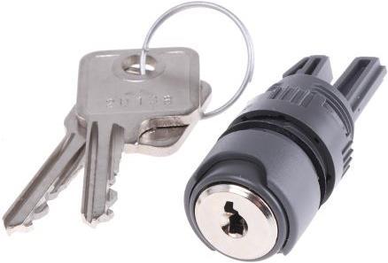Actual product image APEM Keylock switch,A01, round op 2 pos