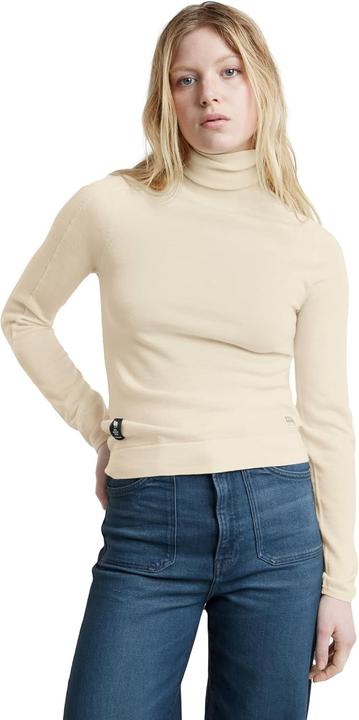 Produktbild G-Star RAW Core Slim Turtle Knit, wit (Chalk D25510-d847-127), S (S)