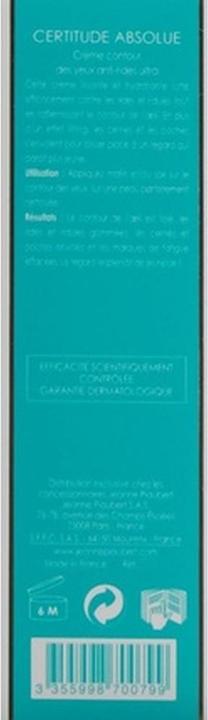 Produktbild Méthode Jeanne Piaubert Certitude Absolue Anti-Rides Crème Yeux Ultra (Augenpflege Crème, 15 ml, Tag)