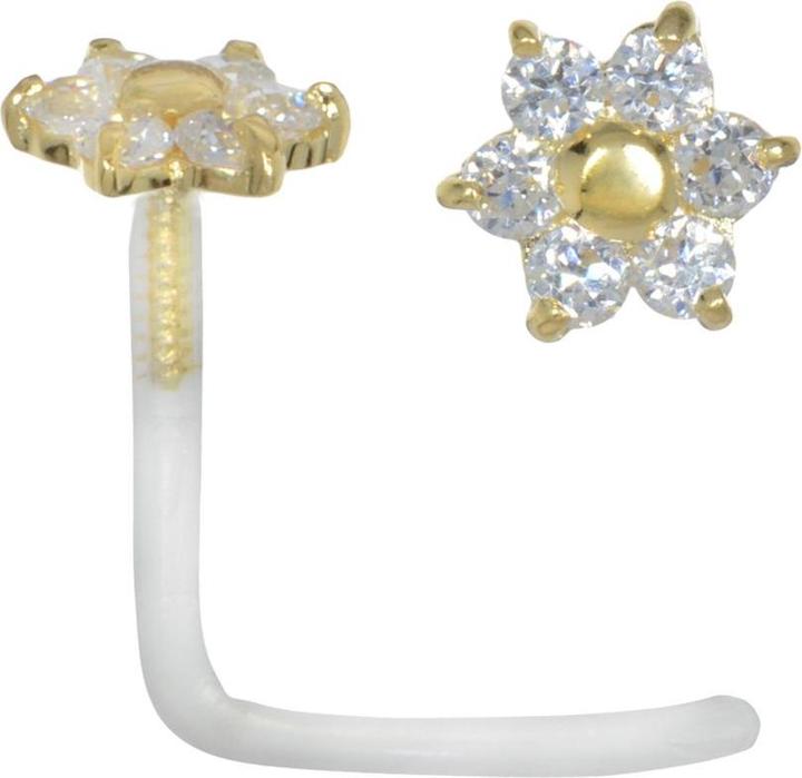 Immagine prodotto Bijouteria Piercing per naso (Bioplastica, Oro, Vetro (di orologio))